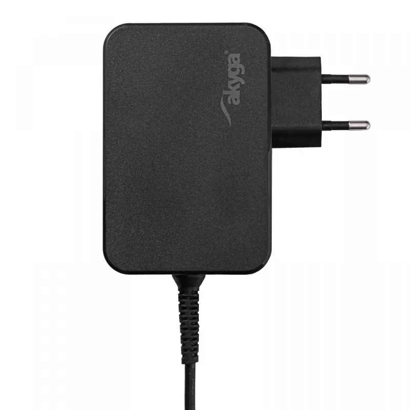 Akyga AK-ND-82 USB-C-GaN-Notebook-Netzteil 90 W, PD 3.0, 5–20 V, 1,8 m Kabel, schwarz