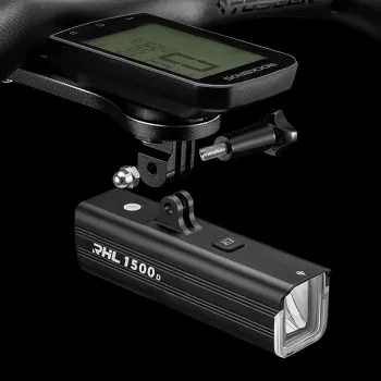 Rockbros RHL1500 Front-Fahrradlicht, 1500 lm, 5000 mAh, IPX6, schwarz