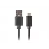 USB 2.0 Kabel LANBERG CA-USBO-20CU-0010-BK — USB A auf USB C, 1 m, schwarz, 480 Mbit/s