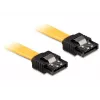 DeLOCK 0,1 m SATA M/M SATA-Kabel Gelb