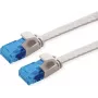 VALUE Patchkabel Cat.6A (Klasse EA) UTP, extra-flach, Grau, 0,5 m (21.99.2010)