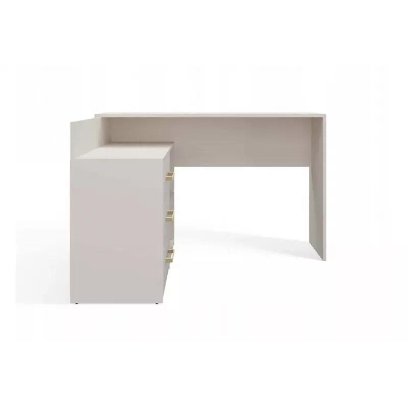 Eck-Schreibtischplatte e shop DANY Kaszmir Beige — Eck-Arbeitsplatz, kompakte Aufteilung
