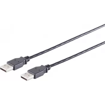USB-Kabel S/CONN 13-22185 USB 2.0 1,8 m Schwarz