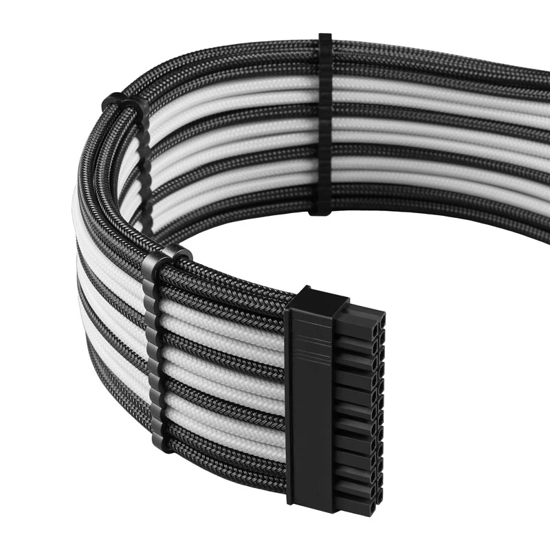 CableMod PRO ModMesh 12VHPWR Kabelverlängerungs-Set CM-PCAB-16P3KIT-NKKW-3PK-R-SS, Schwarz/Weiß