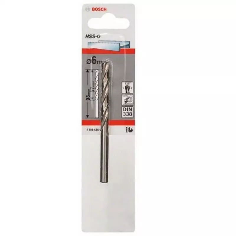 Twist drill bit Bosch Metal drill bit HSS-G DIN 338