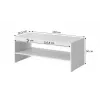 PAFOS Bank / Tisch 120x60x50 cm schwarz matt