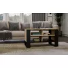 Couchtisch top e shop Topeshop STOLIK KAWOWY ŁAWA MODERN 4P Dąb Artisan Czern