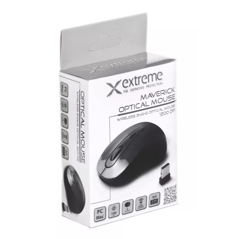 Esperanza Extreme Maverick XM104K kabellose optische Maus 2,4 GHz, 1200 DPI, schwarz
