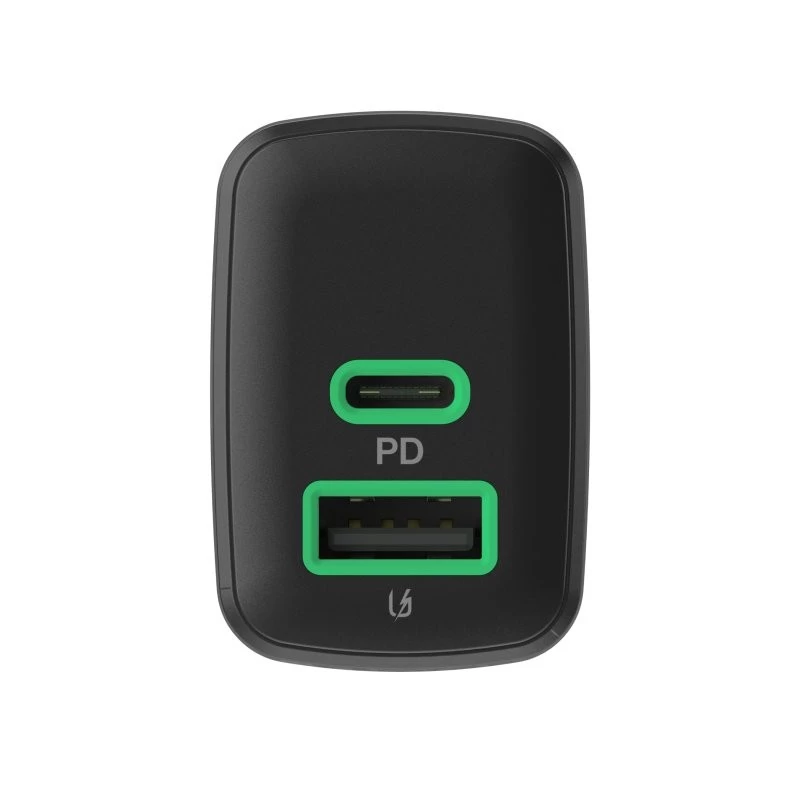 Ladegerät Green Cell PowerSource Duo30 – 1× USB-A, 1× USB-C, 3A