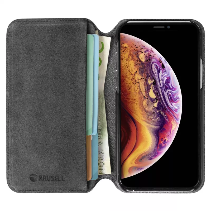 Krusell Broby PhoneWallet für iPhone 11 Pro Max, Stone