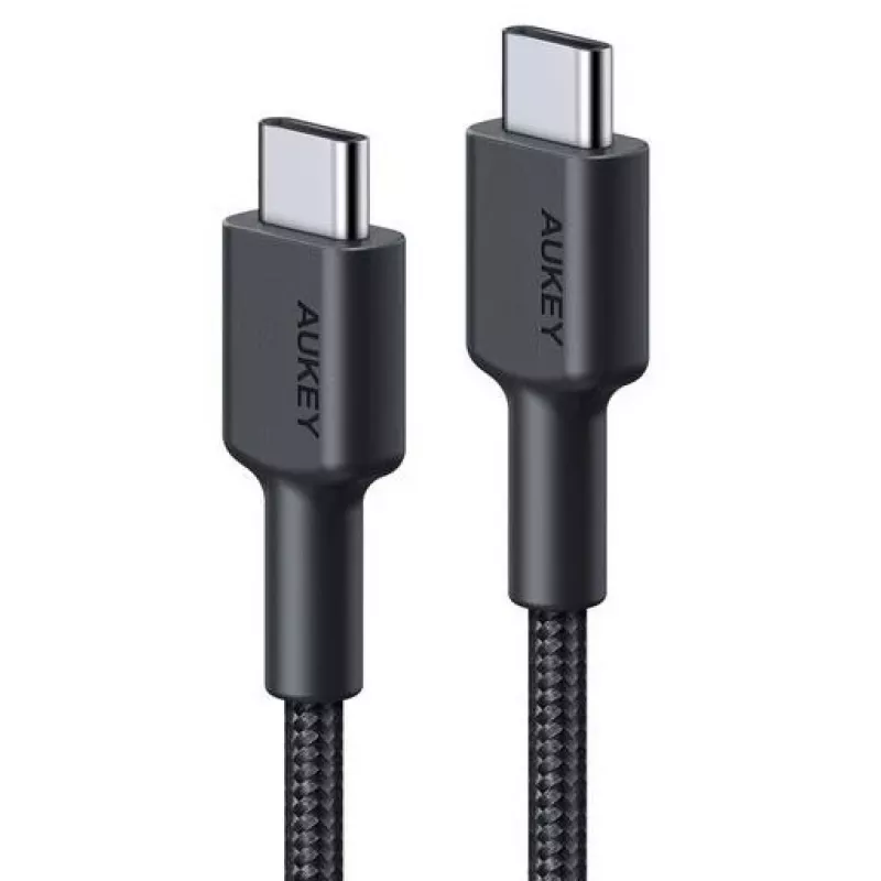 Aukey CB-CD45 USB-C-auf-USB-C-Kabel, Quick Charge, 0,9 m, schwarz
