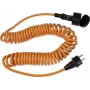 AS Schwabe 70413 Stromkabel, 5 m, Netzstecker Typ F, Orange