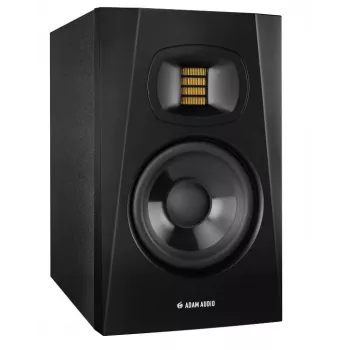 Studiomonitor-Lautsprecher ADAM AUDIO T5V, 5 Zoll Tieftöner, 1,9 Zoll Hochtöner, 45–25.000 Hz, 106 dB, schwarz