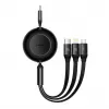 USB Kabel Baseus CAMJ010201 1,1 m USB 3.2 Gen 1 USB C Micro USB-A Lightning Schwarz