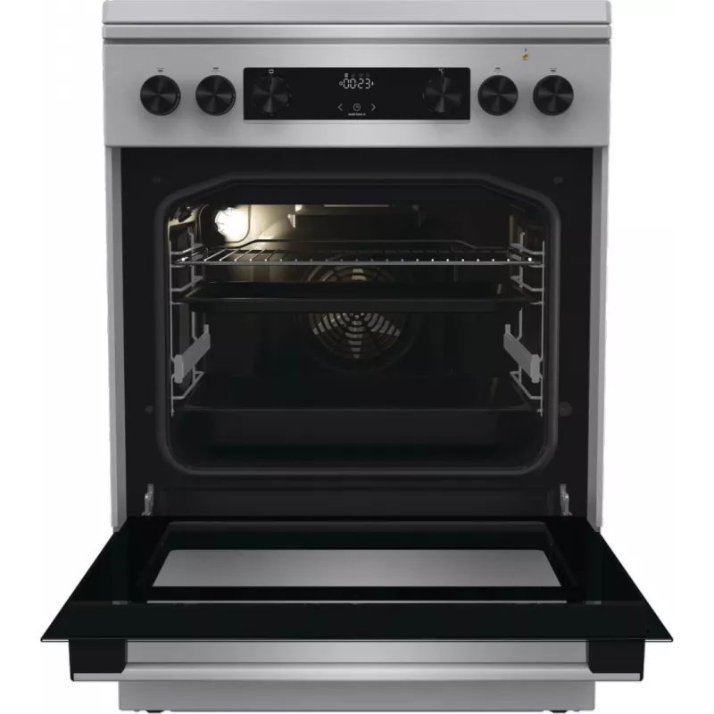 Gorenje GKS6C71XF Freistehender Herd mit Backofen Silber