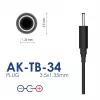 Akyga AK-TB-34 Universal-Netzteil, 5 V, 2 A, 10 W, 3,5 x 1,35 mm, 1,5 m