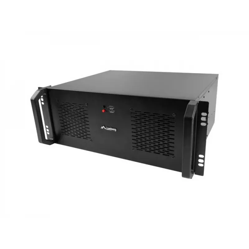 Rack-Gehäuse LANBERG SC01-3504-10B, 1x 3,5-Zoll + 1x 2,5-Zoll Einschub, 7 Erweiterungsslots, 2x 120-mm-Frontlüfter, USB2.0