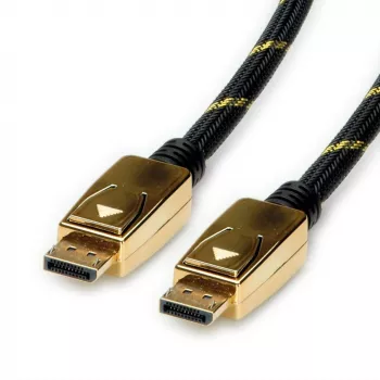 ROLINE 11.04.5920 DisplayPort-Kabel 1 m Schwarz - Gold (11.04.5920)
