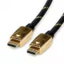 ROLINE 11.04.5920 DisplayPort-Kabel 1 m Schwarz - Gold (11.04.5920)