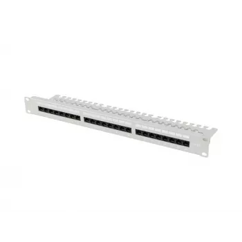 Patchpanel LANBERG PPUA-1124-S 24‑Port 1U 19 Zoll Kategorie 6A UTP