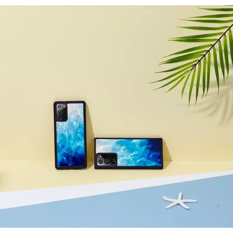 Schutzhülle iKins für Samsung Galaxy Note 20 Ultra – blue lake Schwarz