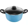 Ballarini Caprera 2H Topf mit Deckel, 24 cm, blau