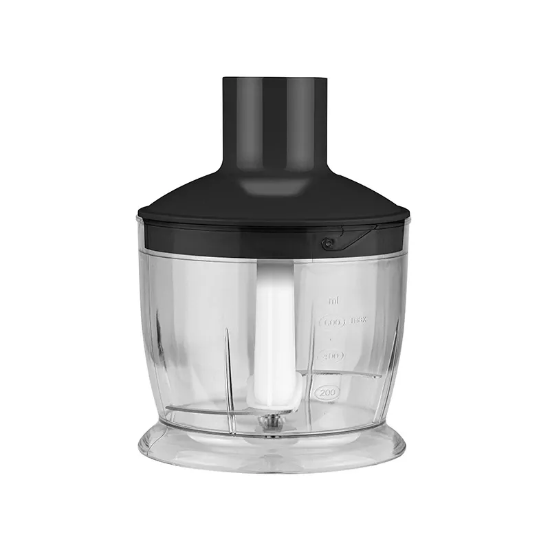 LAFE BlendMix BRK-003A Stabmixer-Set, 800 W, 2 Geschwindigkeiten, Turbo, Edelstahlmesser, 0,6-l-Becher, schwarz/silber