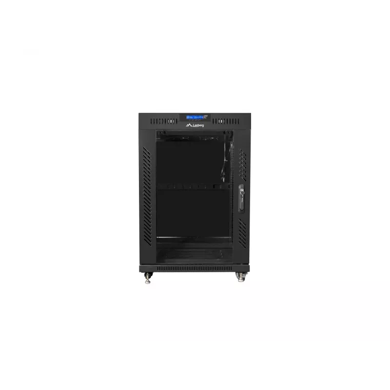 Freistehender Schrank Lanberg FF01-8015-12BL 15U Schwarz 800 kg