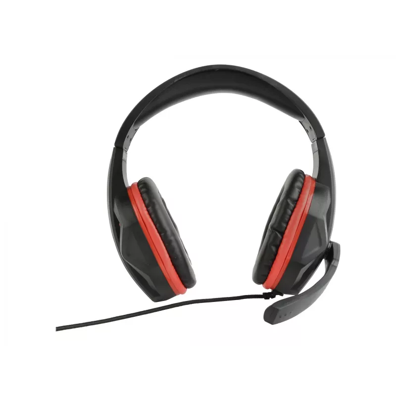 Kabelgebundenes Gaming-Headset GEMBIRD GHS-03 — 20–20000 Hz, 2 m Kabel, 250 g, schwarz/rot