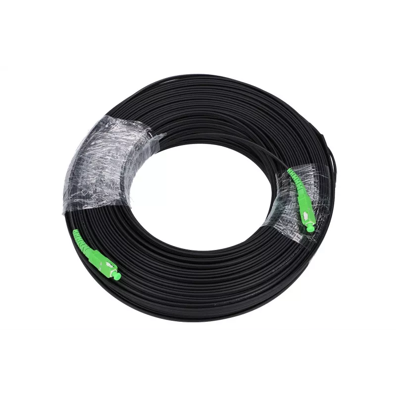 Extralink Patchkabel SC/APC-SC/APC flach Drop Singlemode Simplex G.657A2 200 m