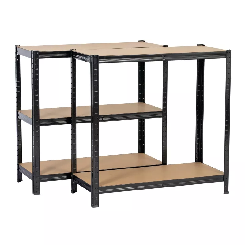 Extralink Metallregal 180x90x40 Schwarz