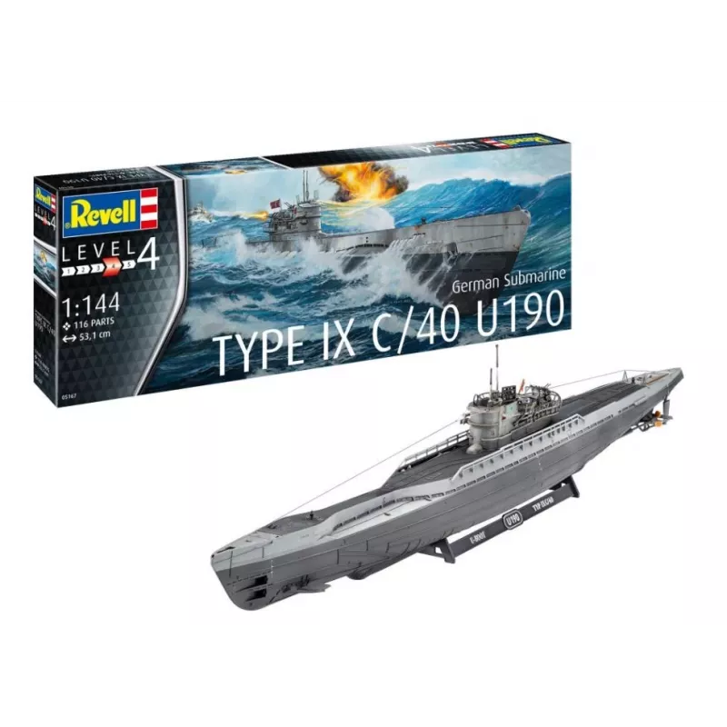 Model plastikowy German Submarine T.IX C/40 1/144