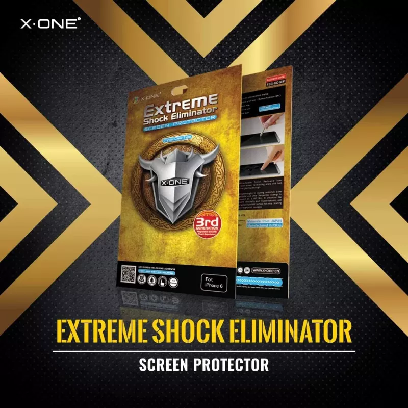 Shock Eliminator X-ONE Hülle für iPhone 7 — schwarz, robuste leichte Schutzhülle