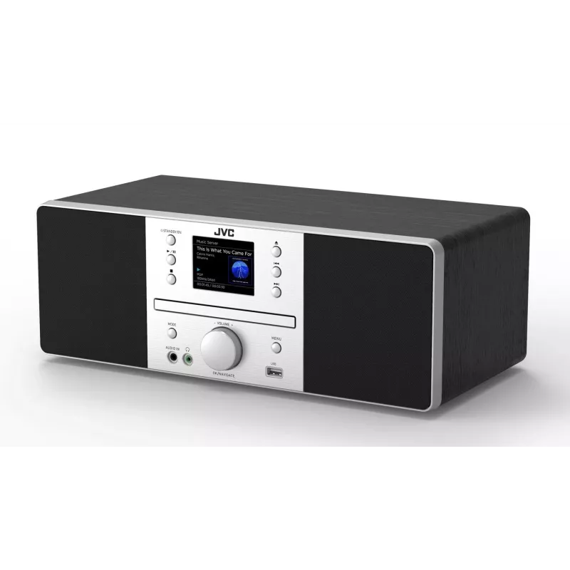 JVC RD-E874B All-in-One-Audiosystem, Internet/DAB+/UKW-Radio, CD, Bluetooth, 20 W, Schwarz