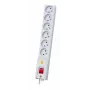 Lestar LX 610 Überspannungsschutz-Steckdosenleiste, 6 Steckdosen, 1,5 m, Grau