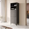 Aufbewahrungsschrank cama meble ABETO 60×40×176,5 cm Graphit/glänzendes Graphit