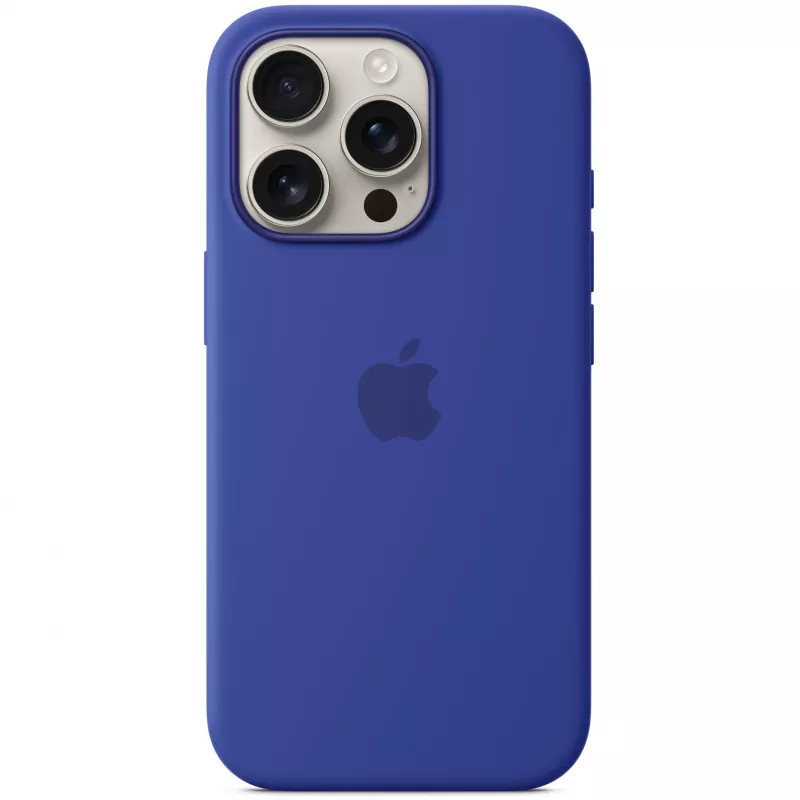 Silikon Hülle Apple iPhone 16 Pro MagSafe Ultramarin Hülle