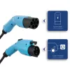 Akyga AK-EC-08 EV-Ladekabel Typ 2 auf Typ 1, einphasig, 32 A, 7,2 kW, 6 m