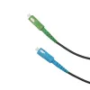 Glasfaser-Patchkabel Extralink SC/APC–SC/UPC runder Drop SM G.657.A2 40 m FTTH, Simplex, Schwarz