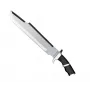 Überlebensmesser cinema classic CC-PDT — Edelstahlklinge 375 mm, Gesamtlänge 525 mm, Edelstahlgriff, schwarze Kunststoffscheide, 1 kg