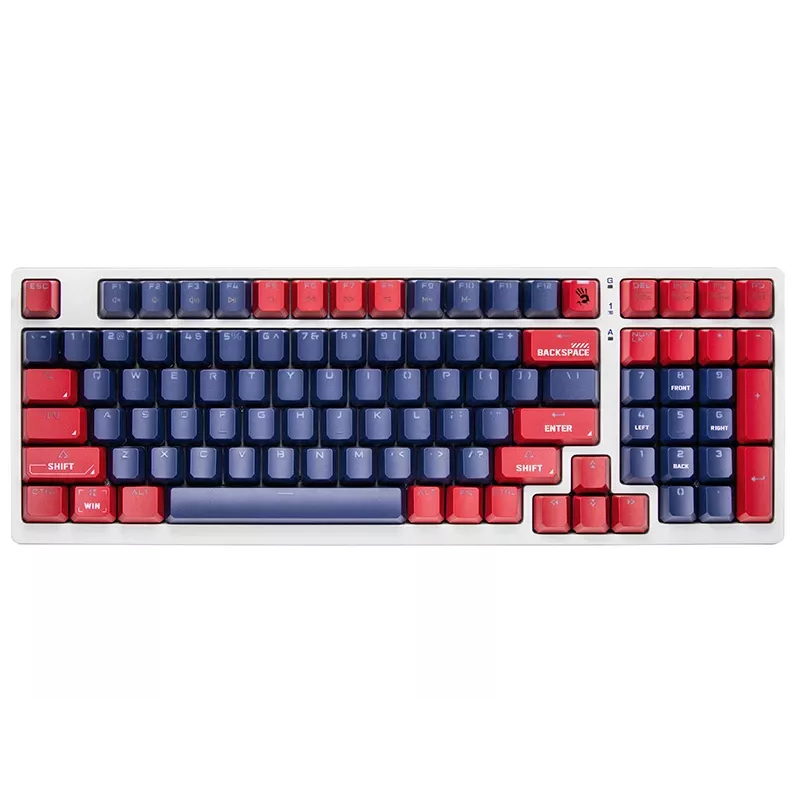 A4Tech Bloody S98 mechanische Gaming-Tastatur, USB, Sports Navy, BLMS Red Plus Switches