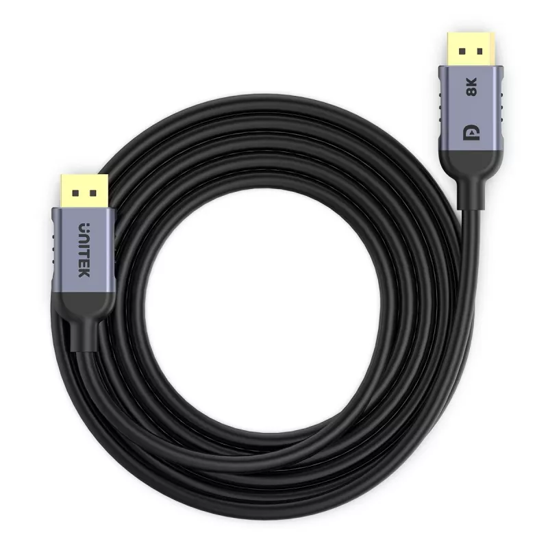UNITEK C1628GY01-3M DisplayPort-Kabel Schwarz, Grau