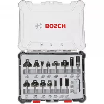 Bosch 2 607 017 472 Fräsersatz, 15 Teile, 8 mm Schaft