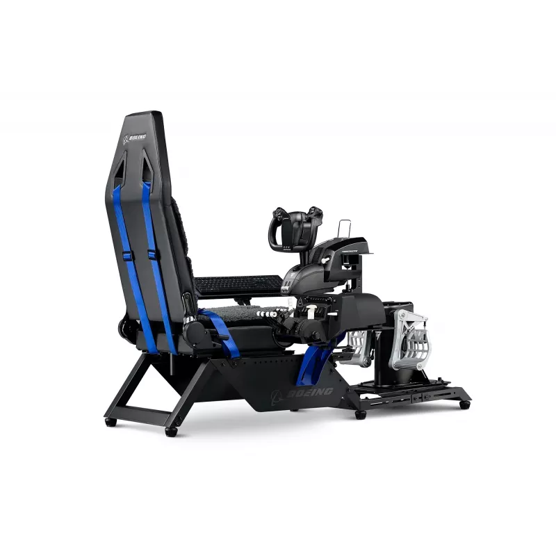Next Level Racing Boeing Commercial Edition Flugsimulator-Cockpit, blaue Akzente