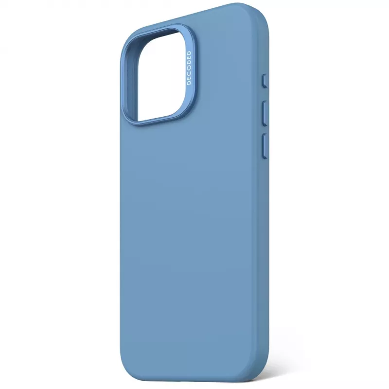 Decoded D25IPO16PMBCS9AE AntiMicrobial Silikon-Rückseitenabdeckung für iPhone 16 Pro Max, Hellblau