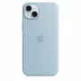 Silikonhülle Apple iPhone 15 Plus Hellblau MagSafe