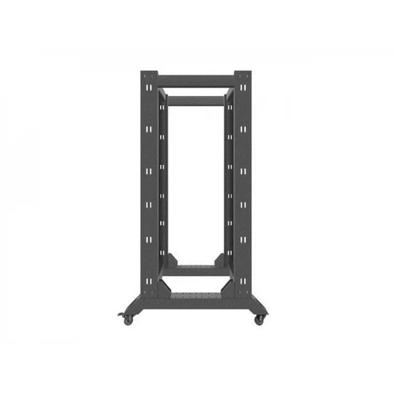 Lanberg OR01-6827-B Rack 27U Freistehendes Gestell Schwarz (OR01-6827-B)