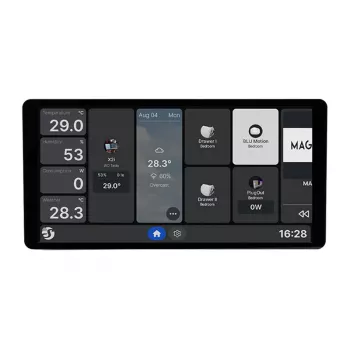 6.95 inch Shelly Wall Display X2i WiFi/BLU Bedienpanel (silber)
