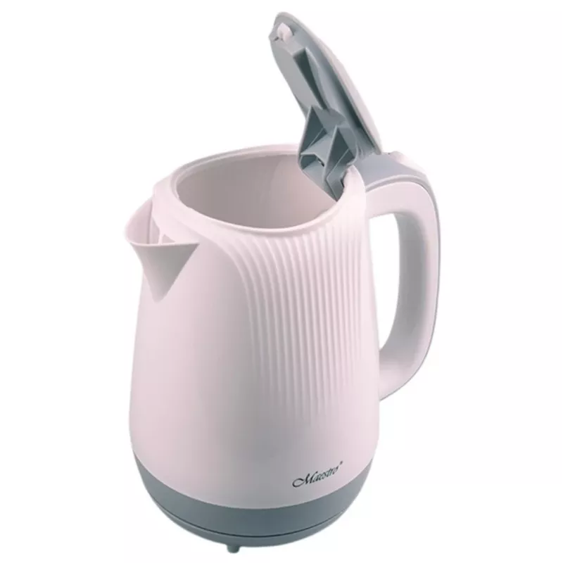 Feel-Maestro MR042 weißer Wasserkocher 1,7 L Grau, Weiß 2200 W