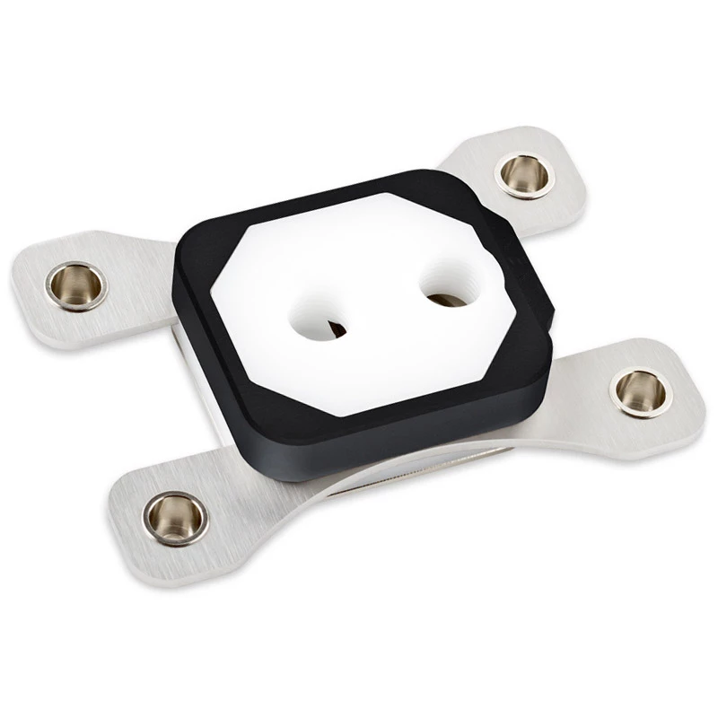 Aqua Computer 21840 cuplex kryos NEXT RGBpx AM4/AM5 CPU-Wasserkühler, Acetal + 925 Silber, schwarz